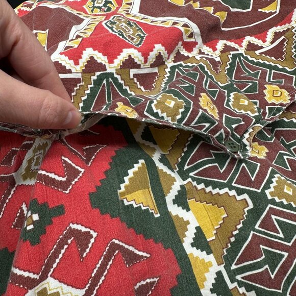 Vintage Saddlebrook XL Western Shirt Aztec Long Sleeve Button Up 90s Rodeo - Picture 5 of 7